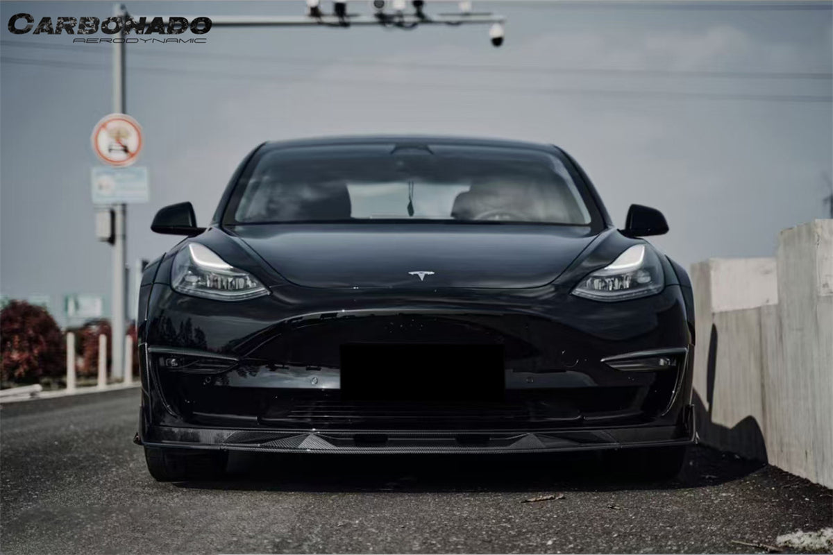3691963 Tesla Pattern 2017-2023 Tesla Pre Model 3 Turbo Style Carbon Fiber & pattern Look Wi ...