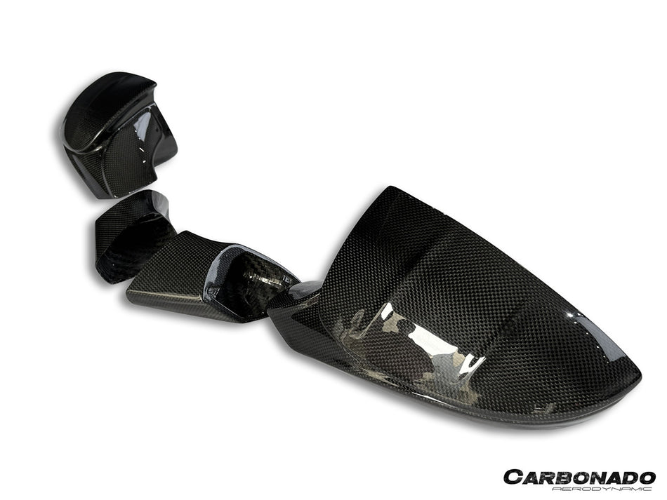 2019-2024 Ferrari F8 MSY Style Autoclave Carbon Fiber Mirror Housing Replacement