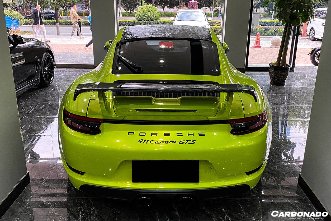 2016-2019 Porsche 911 991.2 Carrera & S & 4S & GTS TA Style Trunk Spoiler - Carbonado