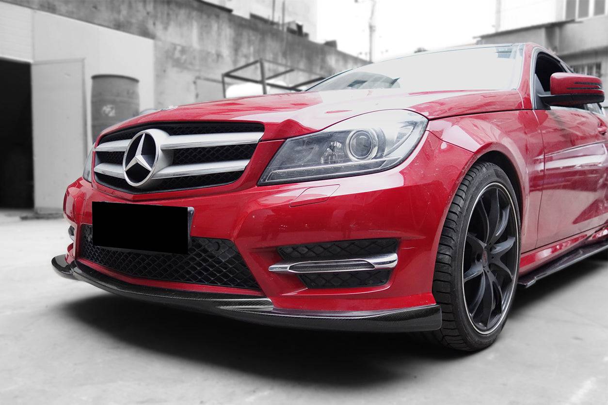 2012-2014 Mercedes Benz W204 C Class Sedan/Coupe AMG Style Front Lip ...