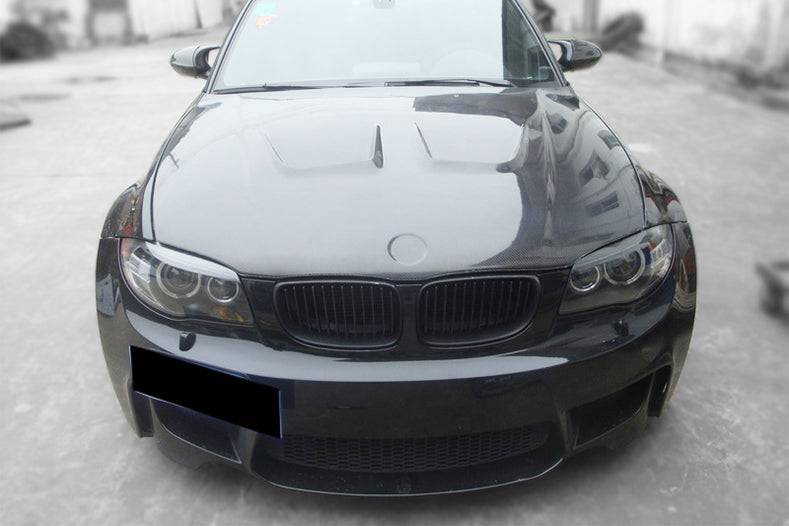2008-2013 BMW E82 E88 1M 1 Series AP Style Carbon Fiber Hood - Carbonado
