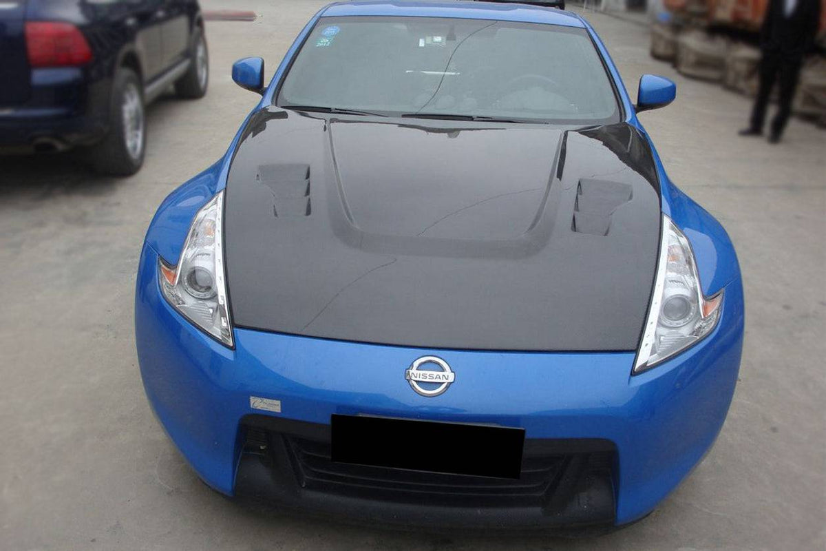 2009-2015 Nissan 370Z BS Style Hood - Carbonado