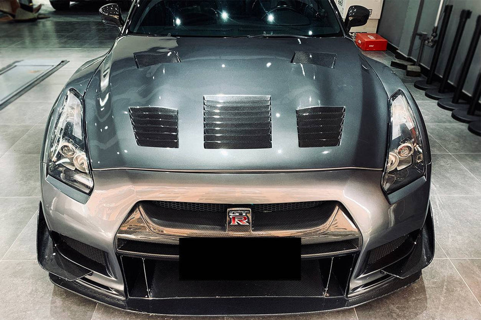 2008-2016 Nissan GTR R35 CBA DBA TP Style Carbon Fiber Hood - Carbonado Aero