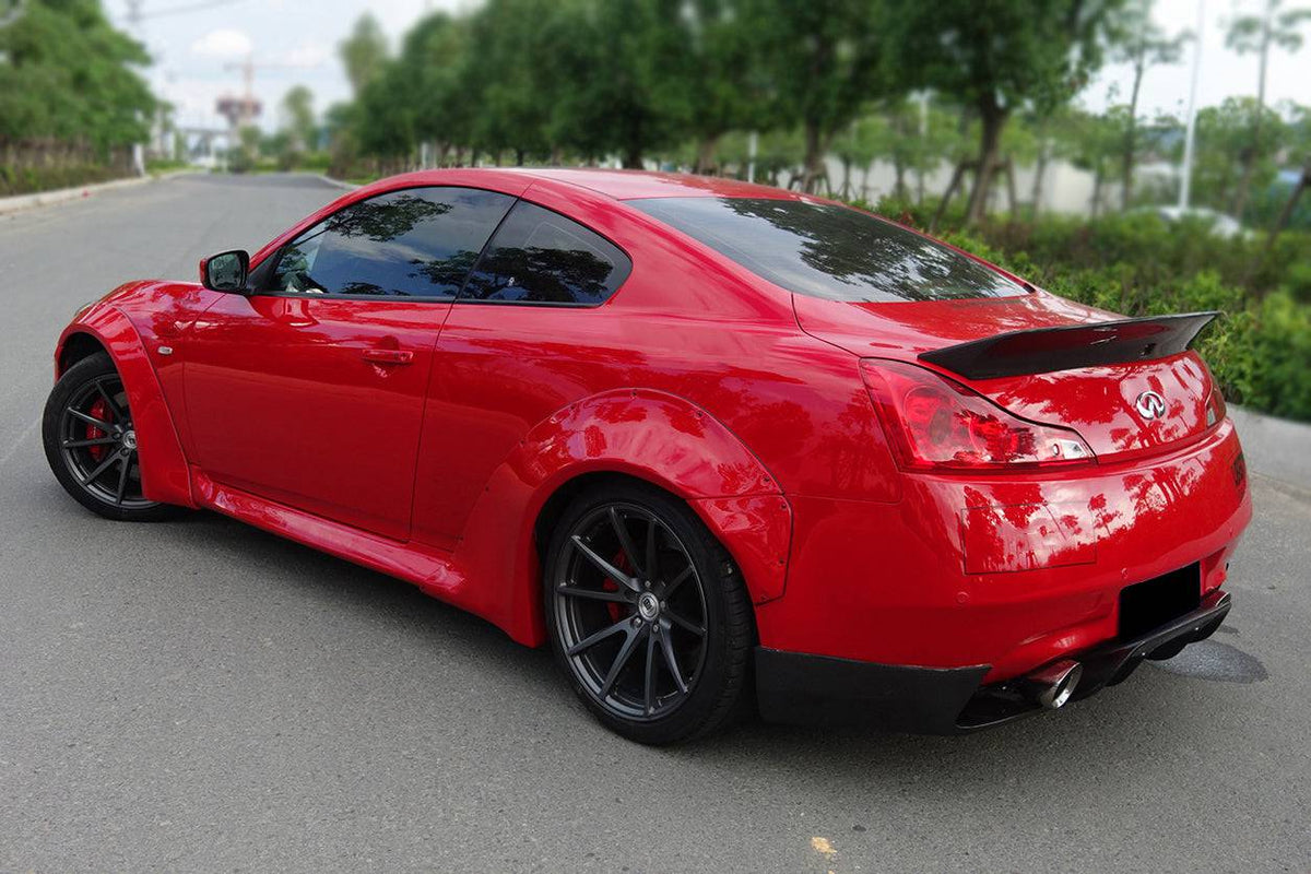 2008-2015 Infiniti G37S Coupe DE Style Wide Body Fender Flare - Carbonado