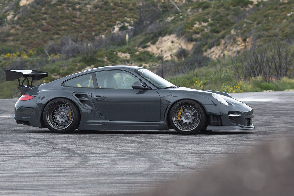 2009-2012 Porsche 911 997.2 Turbo & S DE Style Wide Body Fender Flare - Carbonado