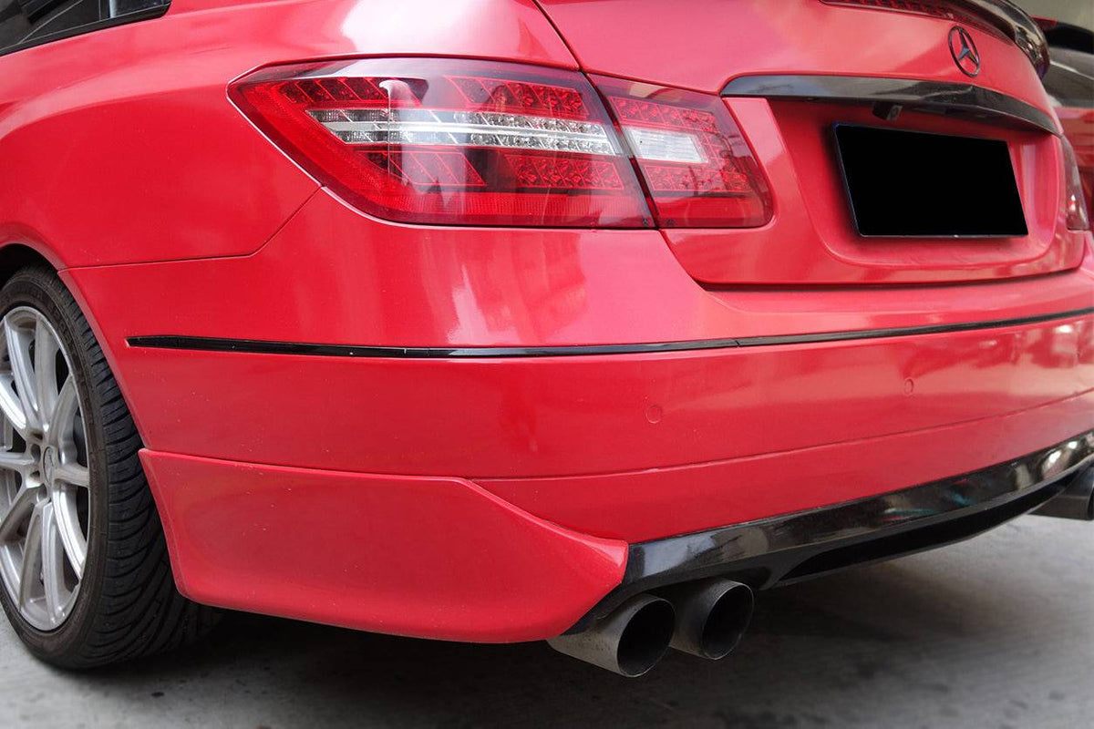 2010-2013 Mercedes Benz E Class W207 Coupe LS Style Rear Lip Caps - Carbonado