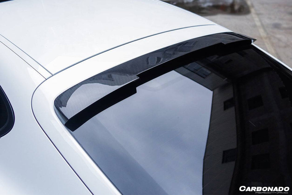 2013-2016 Porsche Panamera 970.2 TAS Style Carbon Fiber Roof Spoiler - Carbonado