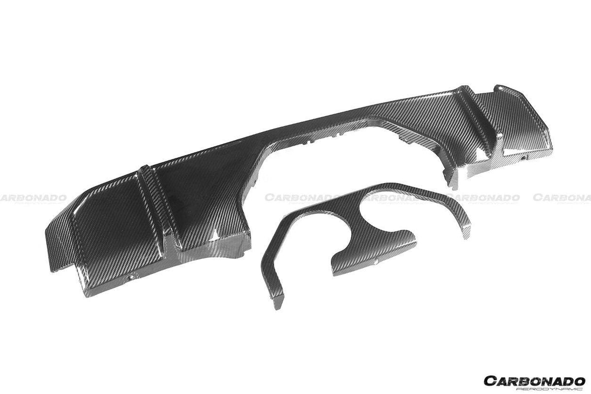 2021-UP BMW M4 G82/G83 MP Style Carbon Fiber Middle Rear Lip with Caps - Carbonado Aero