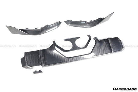 2021-UP BMW M4 G82/G83 MP Style Carbon Fiber Middle Rear Lip with Caps - Carbonado Aero