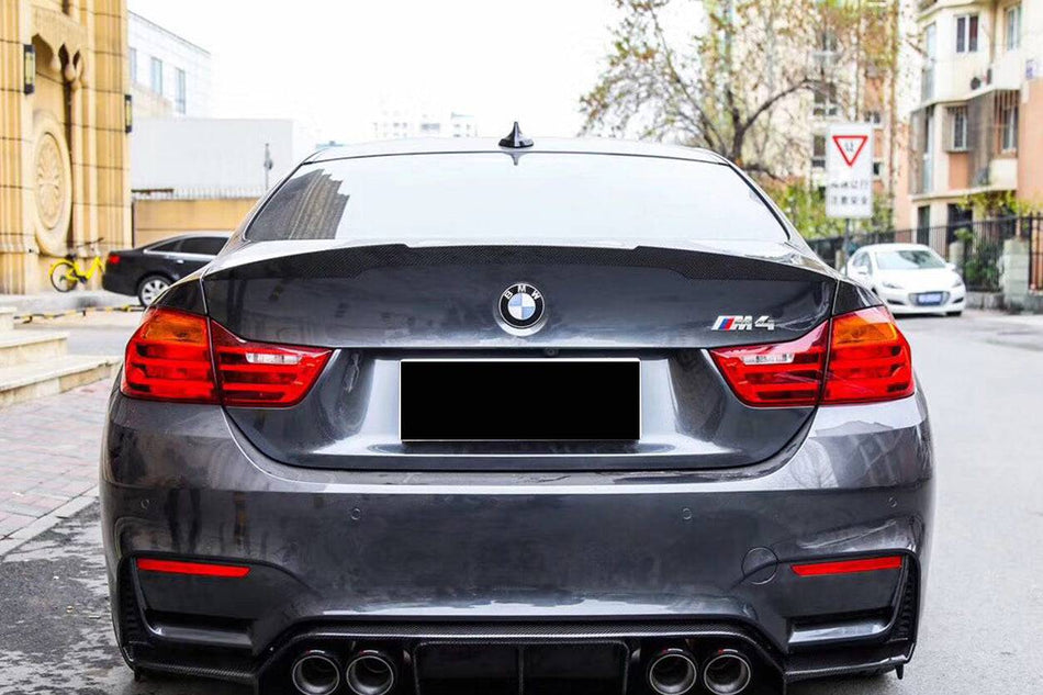 2014-2020 BMW M4 F82 VRS Style Carbon Fiber Trunk Spoiler - Carbonado
