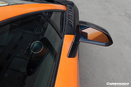 2009-2014 Lamborghini Gallardo LP570 OEM Style Carbon Fiber Mirror Cover Replacement - Carbonado Aero