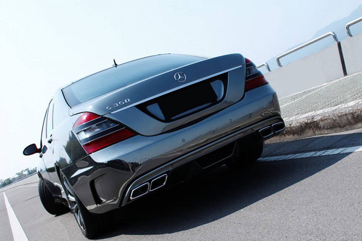 2006-2009 Mercedes Benz W221 S Class BK Style Rear Bumper – Carbonado Aero