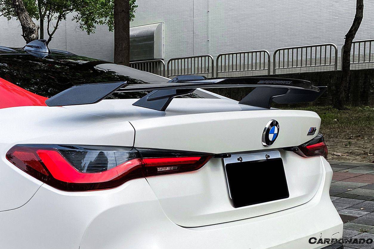 2021-UP BMW M3 G80 M4 G82 G83 3 SERISE G20 4 SERISE G22 MP Style Carbon Fiber Trunk Spoiler Wing - Carbonado