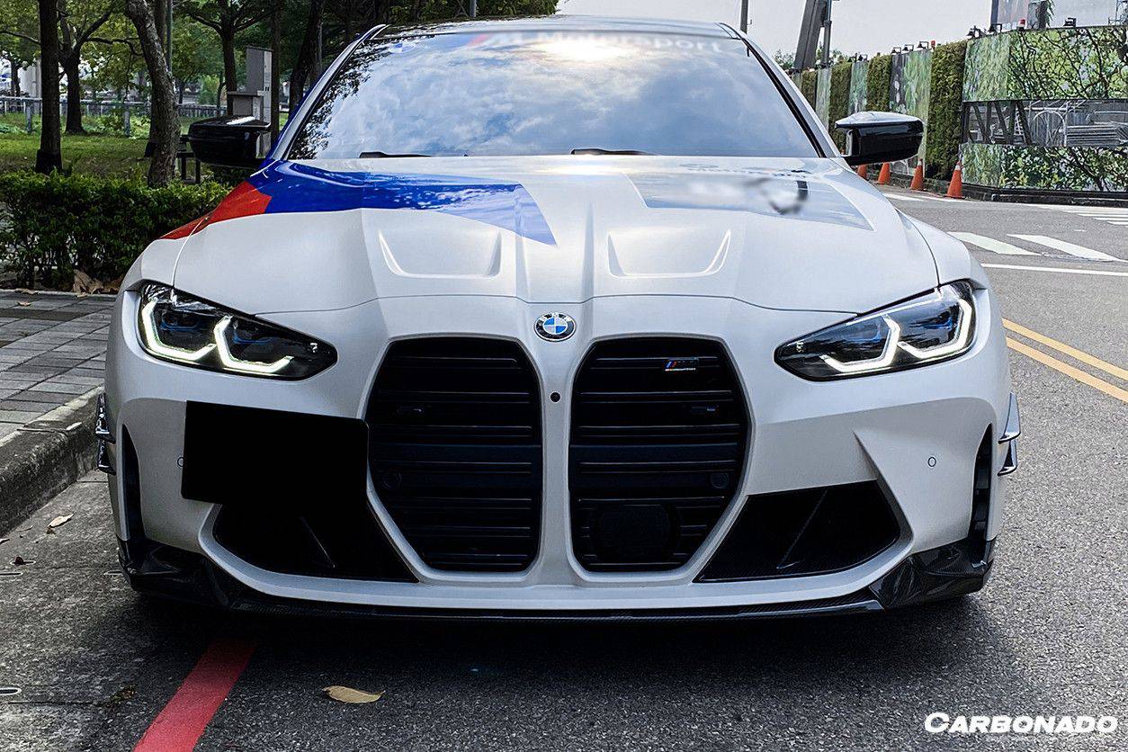 2021-UP BMW M3 G80 M4 G82/G83 MP Style Carbon Fiber Front Canards - Carbonado