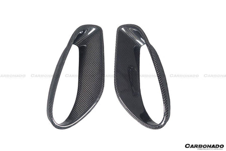 2013-2019 Porsche 911 991-2 Turbo S OEM Style Carbon Fiber Quarter Panel Side Scoops - Carbonado Aero