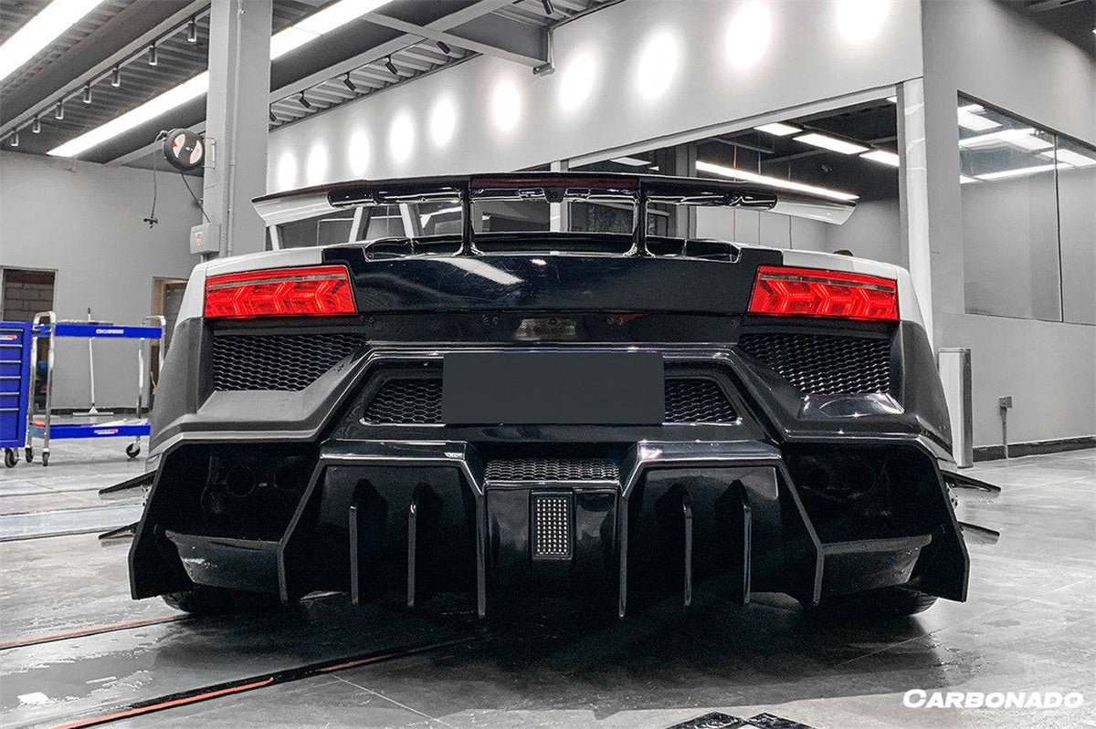 2009-2014 Lamborghini Gallardo BKSS Style Rear Bumper - Carbonado Aero