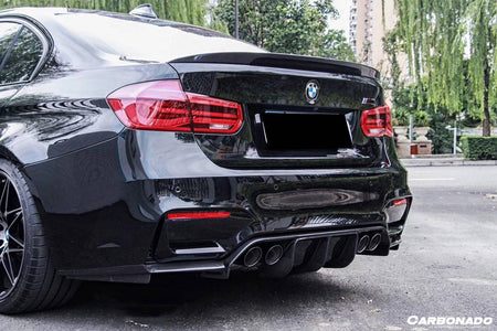 2014-2020 BMW M3 F80 M4 F82 VRS Style Carbon Fiber Rear Diffuser - Carbonado Aero