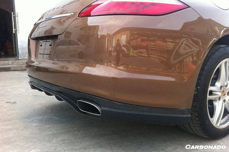2010-2013 Porsche Panamera 970.1 GMT Style Carbon Fiber Rear Lip - Carbonado