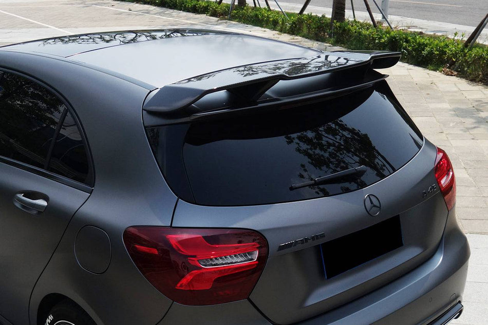 2016-2018  Mercedes Benz  W176 A Class A250 A200 A45 AMG CARBON FIBER ROOF WING SPOILER - Carbonado