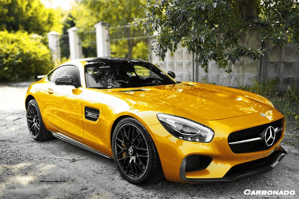 2015-2017 Mercedes Benz AMG GT/GTS OEM Style Carbon Fiber Skirts Splitters - Carbonado