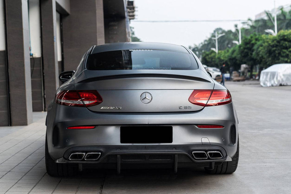 2015-2018 Mercedes Benz W205 C63/S AMG Coupe PS Style Rear Diffuser - Carbonado