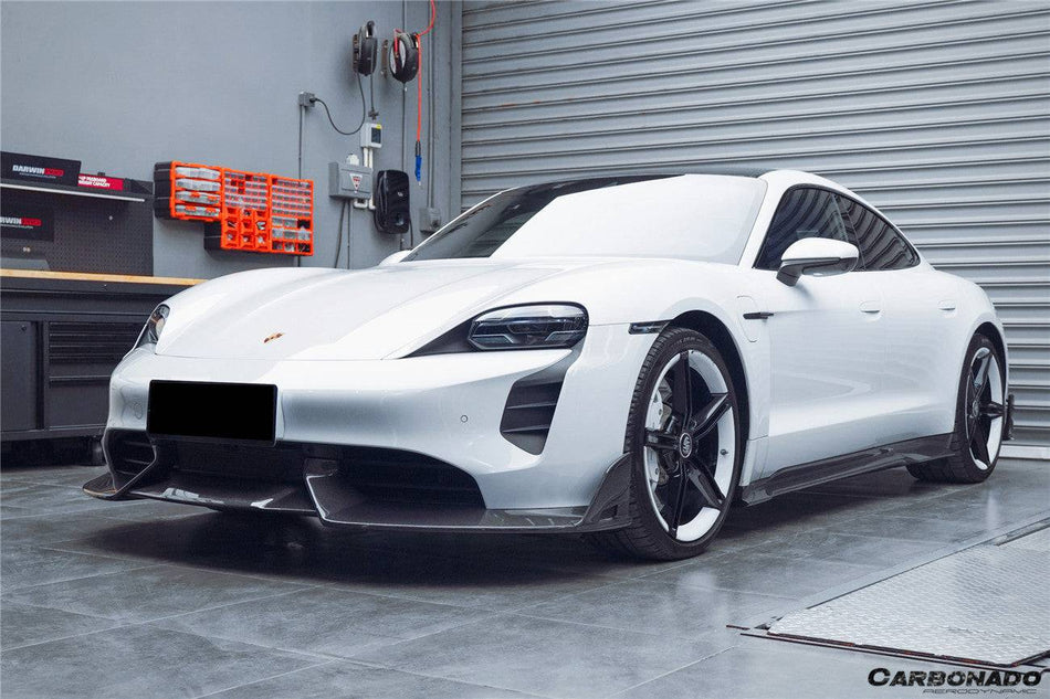 2019-2023 Porsche Taycan/4/4S/GTS/TURBO CADO Style Carbon Fiber Side Skirts - Carbonado