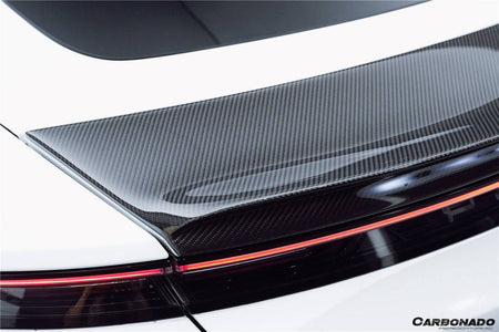 2019-2023 Porsche Taycan/4/4S/GTS/TURBO CADO Style Carbon Fiber Trunk Spoiler - Carbonado Aero