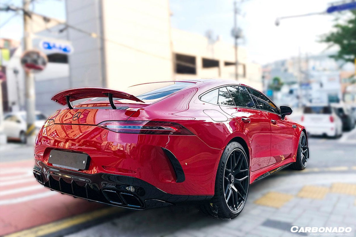 2019-2023 Mercedes Benz AMG GT63/S 4Door Coupe X290 OEM Style Carbon Fiber Rear Canards - Carbonado Aero