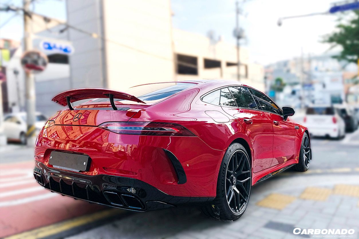 2019-2023 Mercedes Benz AMG GT63/S 4Door Coupe X290 OEM Style Carbon Fiber Rear Canards - Carbonado Aero