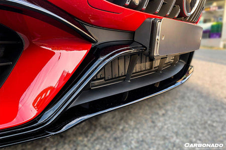 2019-2023 Mercedes Benz AMG GT63/S 4Door Coupe X290 OEM Style Carbon Fiber Middle Front Lip - Carbonado Aero