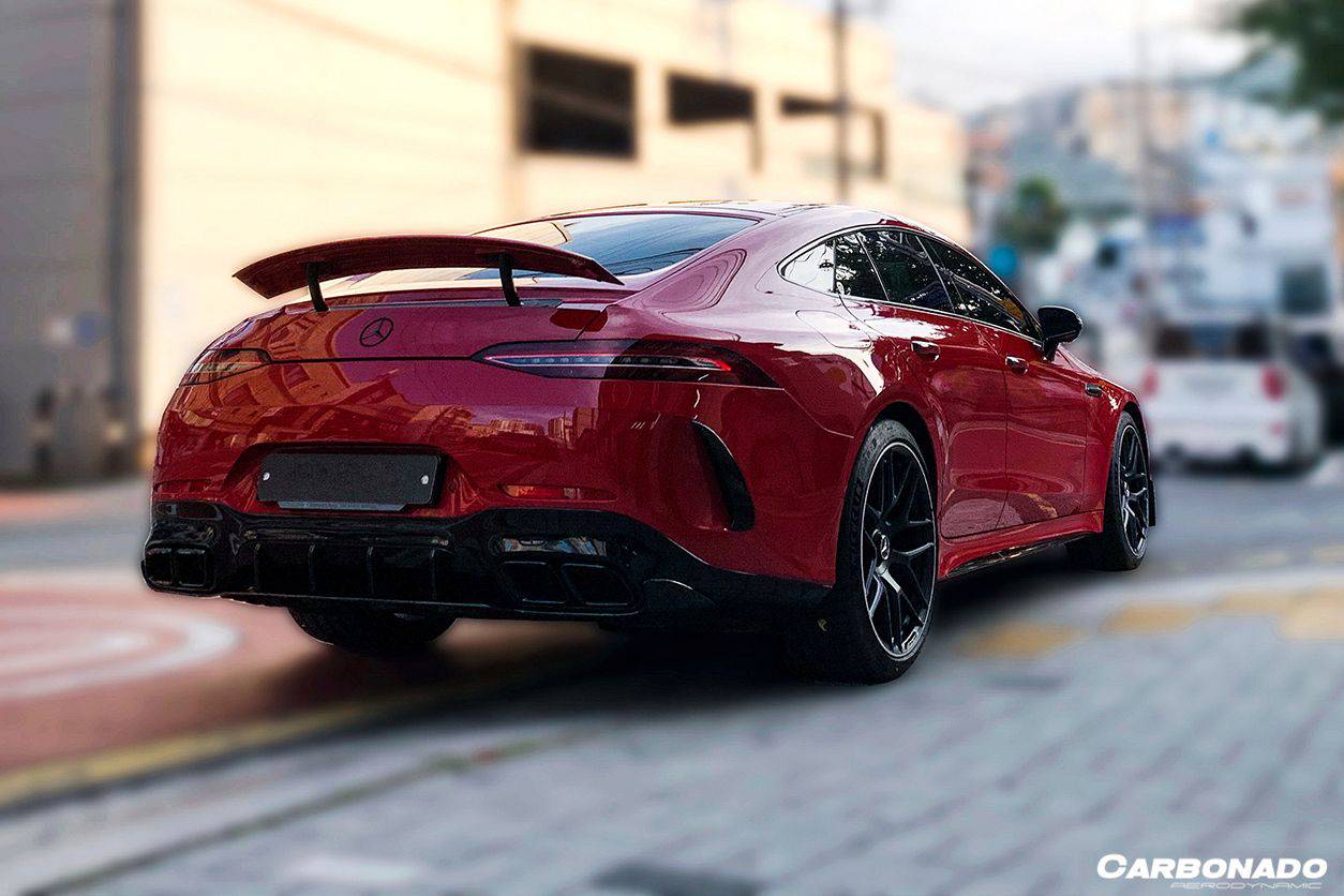 2019-2023 Mercedes Benz AMG GT63/S 4Door Coupe X290 OEM Style Carbon Fiber Rear Diffuser - Carbonado