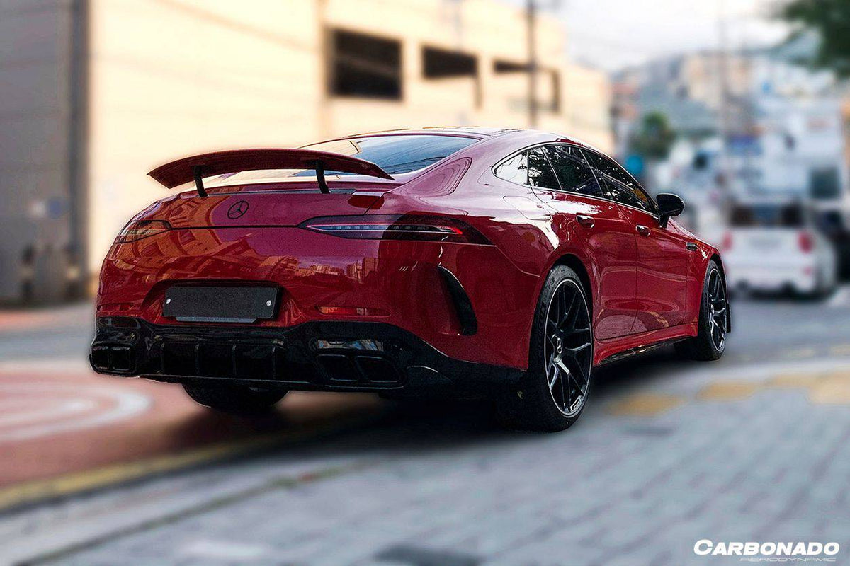 2019-2023 Mercedes Benz AMG GT63/S 4Door Coupe X290 OEM Style Carbon Fiber Rear Canards - Carbonado Aero