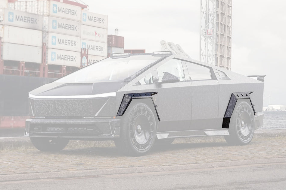 2024-UP Tesla Cybertruck Autoclave Carbon Fiber Wide Fender Flare Carbonado (MSY) Fits: AWD, RWD