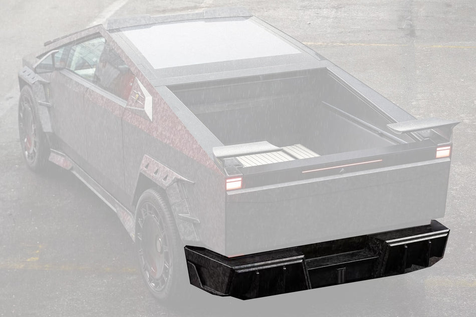 2024-UP Tesla Cybertruck Autoclave Carbon Fiber Rear Bumper Carbonado (MSY) Fits: AWD, RWD
