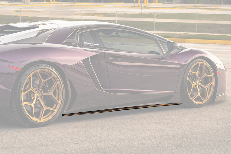 Faldones laterales de fibra de carbono estilo Lamborghini Aventador LP700 DM 2011-2016