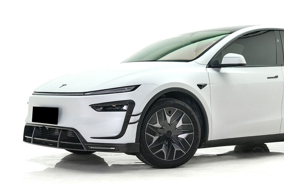 2025-UP Tesla Autoclave Carbon Fiber Front Lip With LED Light Carbonado (RW) Fits:  Model Y, Model YL