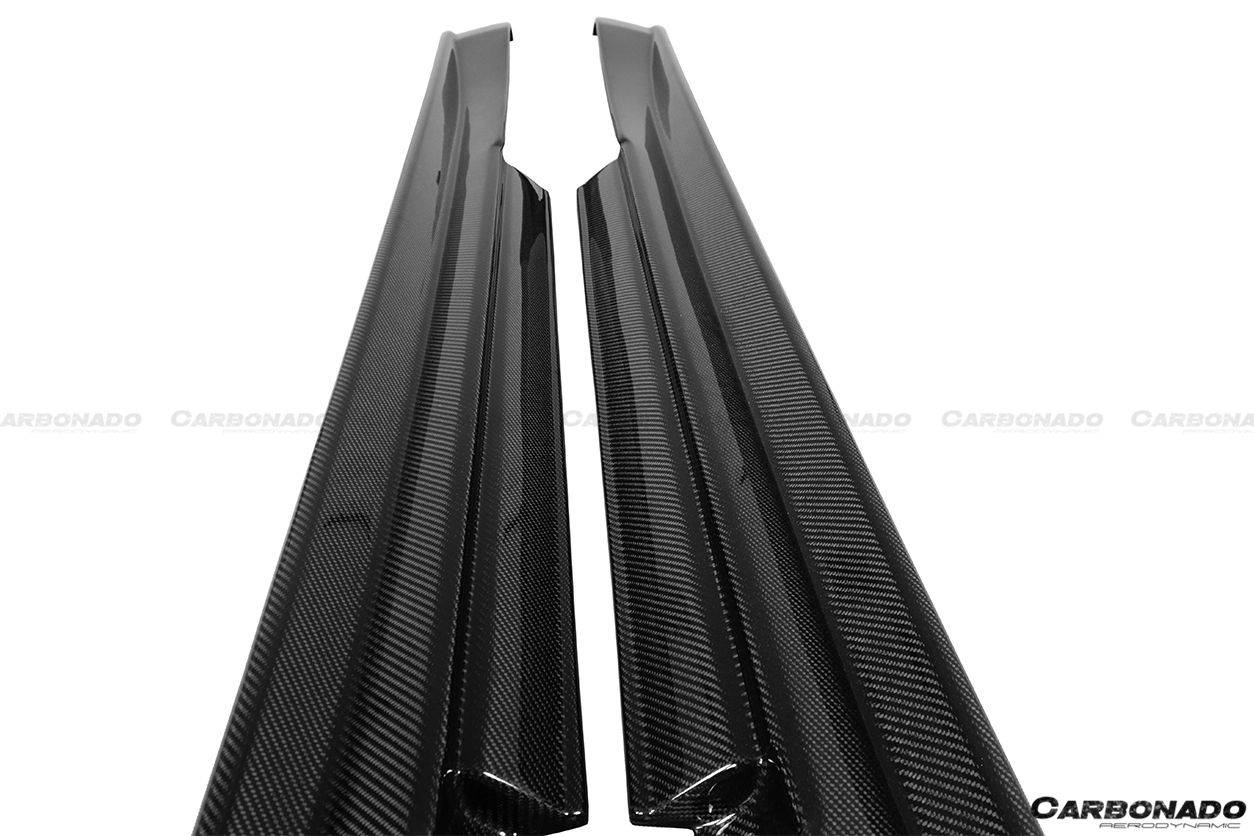 2008-2016 Nissan GTR R35 CBA/DBA ZEL Style Carbon Fiber Side Skirts - Carbonado Aero