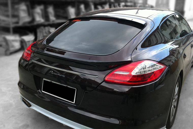 2010-2013 Porsche Panamera 970.1 TAS Style Carbon Fiber Trunk Spoiler - Carbonado