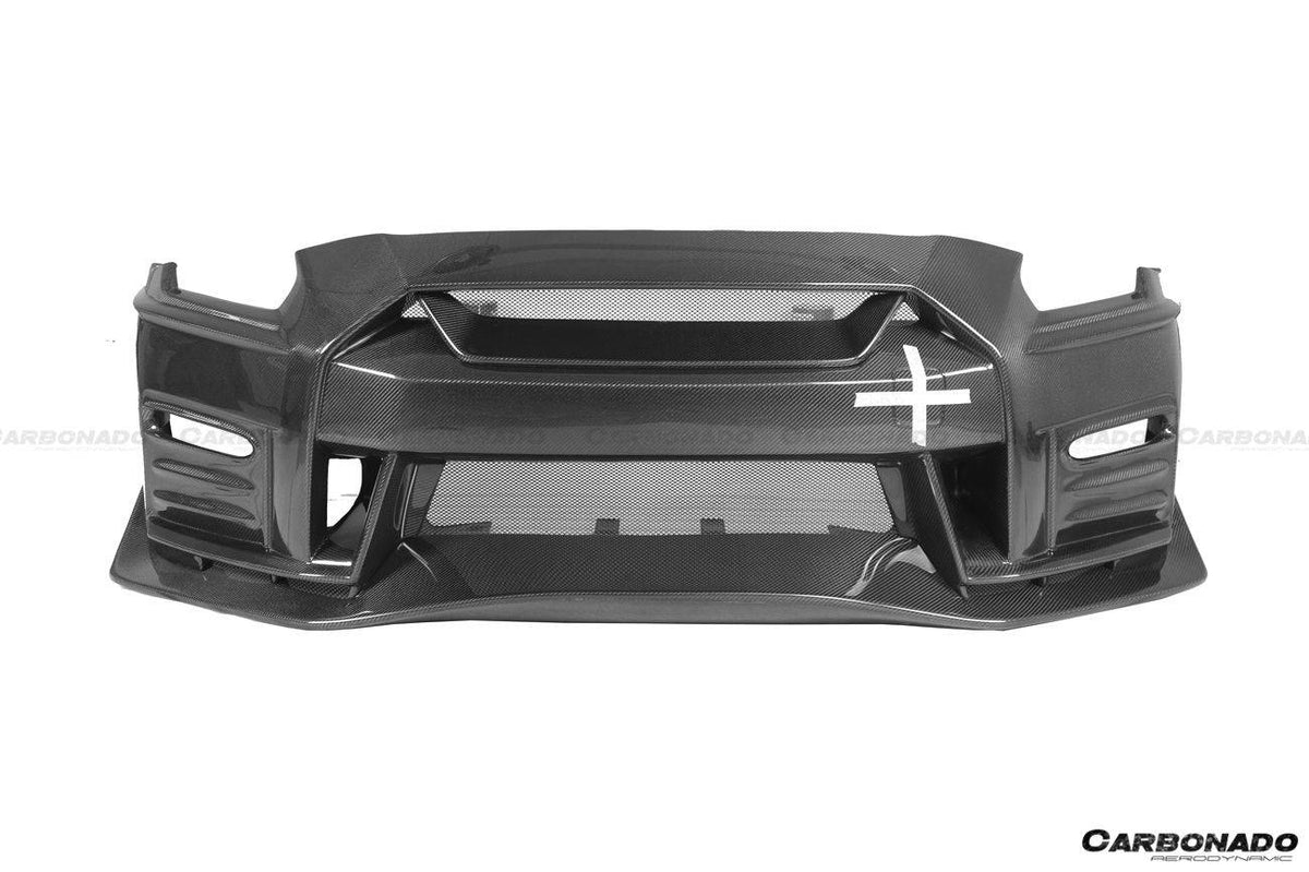 2017-2022 Nissan GTR R35 EBA NISMO Style Front Bumper - Carbonado Aero