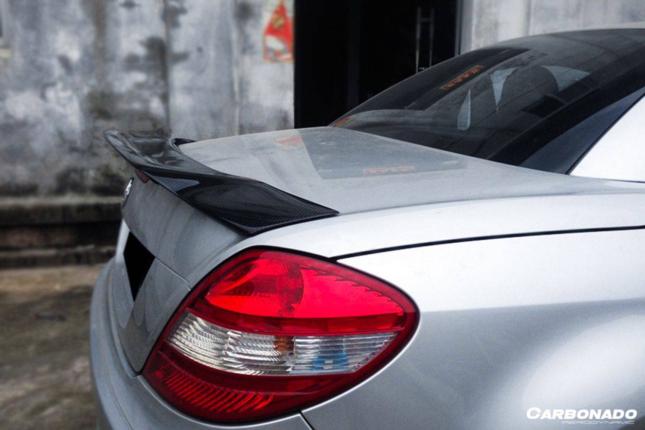 2005-2011 Mercedes Benz SLK R171 RT Style Carbon Fiber Trunk Spoiler - Carbonado Aero