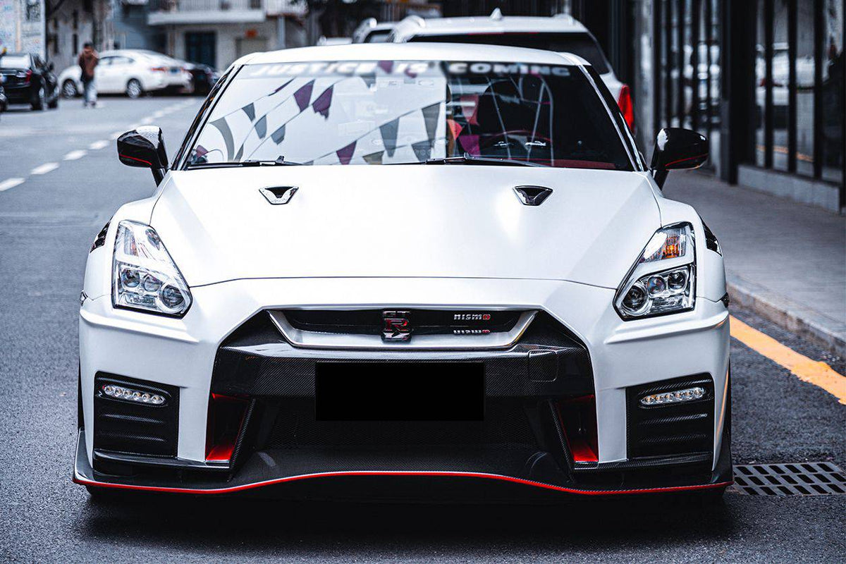 2017-2022 Nissan GTR R35 EBA NISMO Style Front Bumper - Carbonado