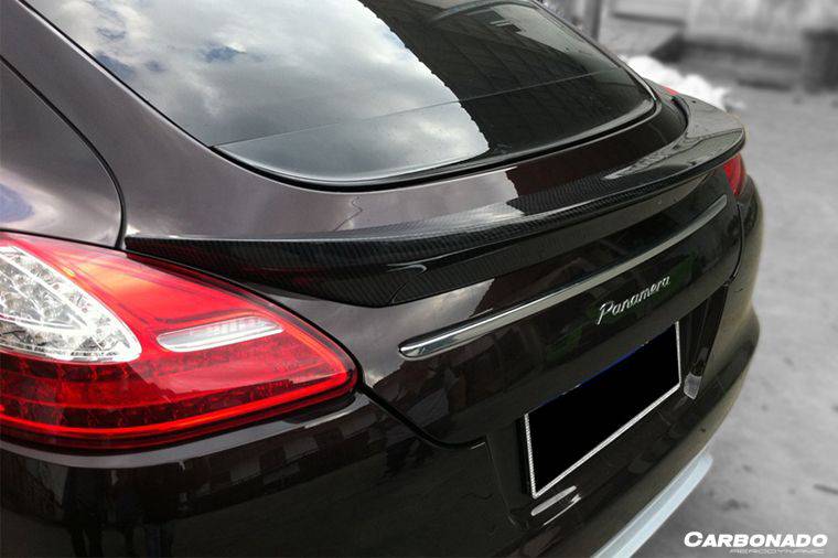 2010-2013 Porsche Panamera 970.1 TAS Style Carbon Fiber Trunk Spoiler - Carbonado Aero
