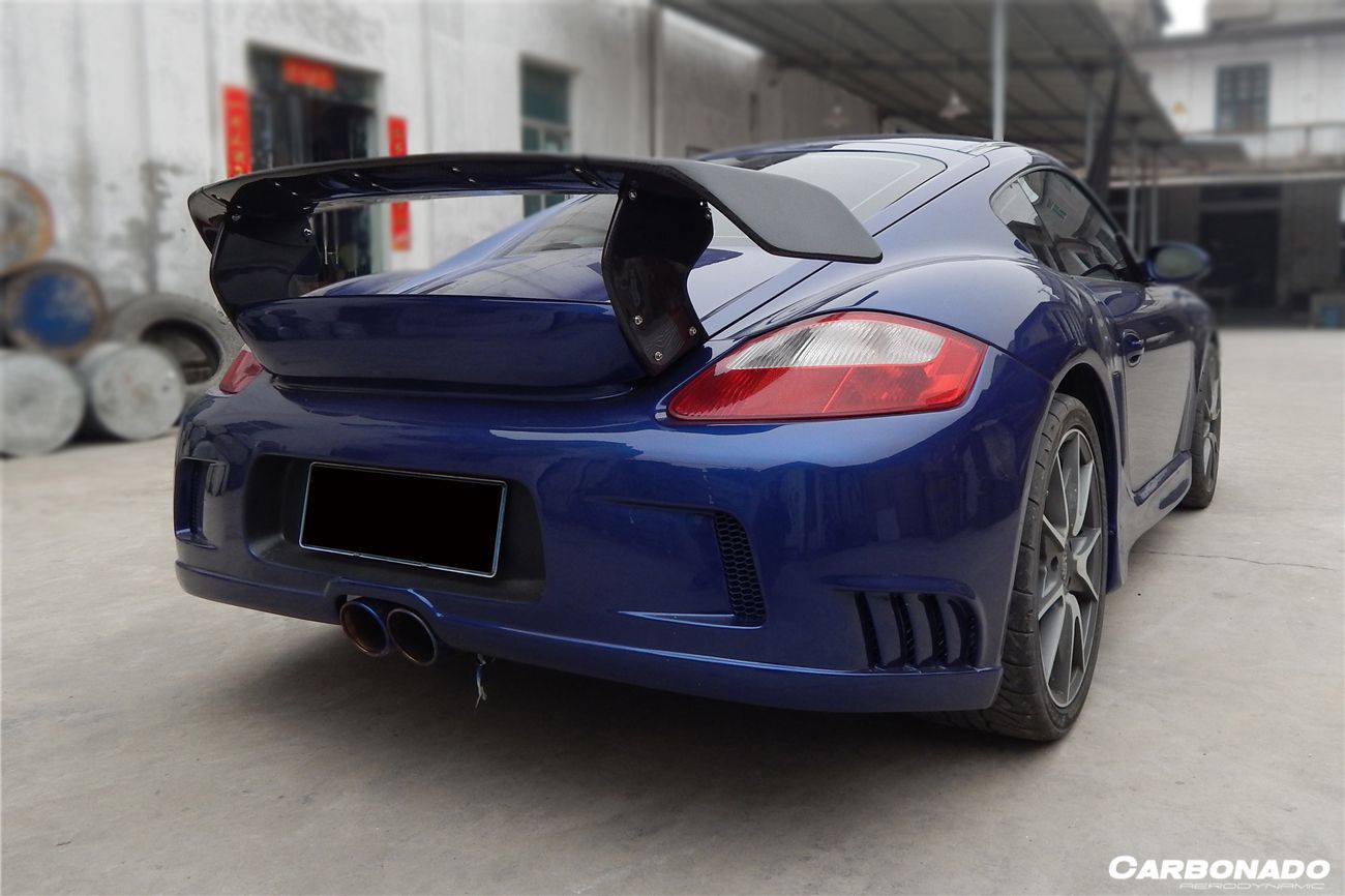 2005-2008 Porsche Cayman 987 TA Style Rear Bumper - Carbonado Aero