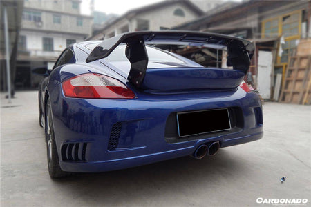 2005-2008 Porsche Cayman 987 TA Style Rear Bumper - Carbonado Aero