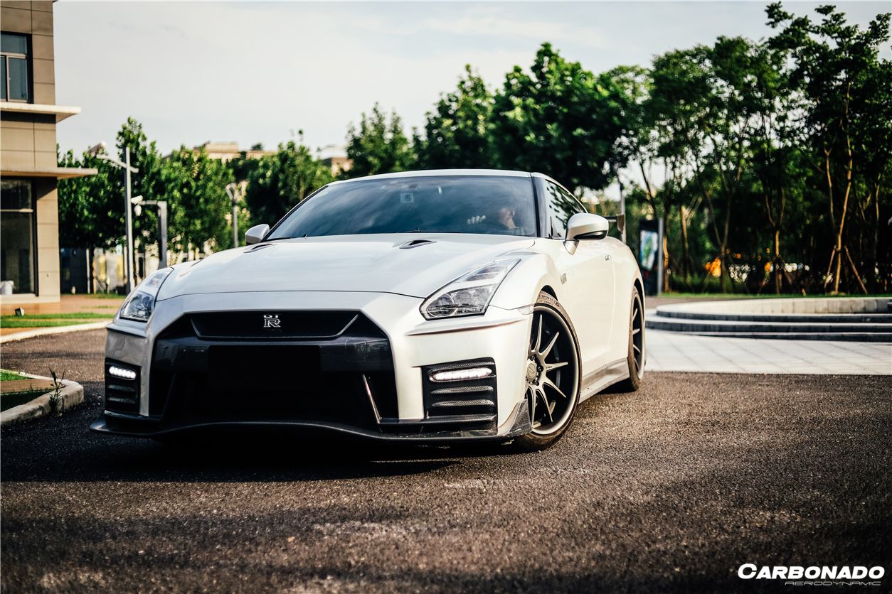 2017-2022 Nissan GTR R35 EBA NISMO Style Front Bumper - Carbonado Aero