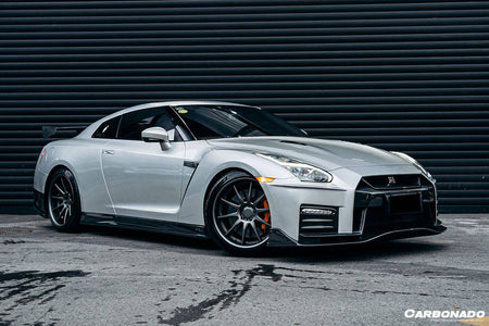 2008-2016 Nissan GTR R35 CBA/DBA NISMO Ver17 Style Front Bumper - Carbonado