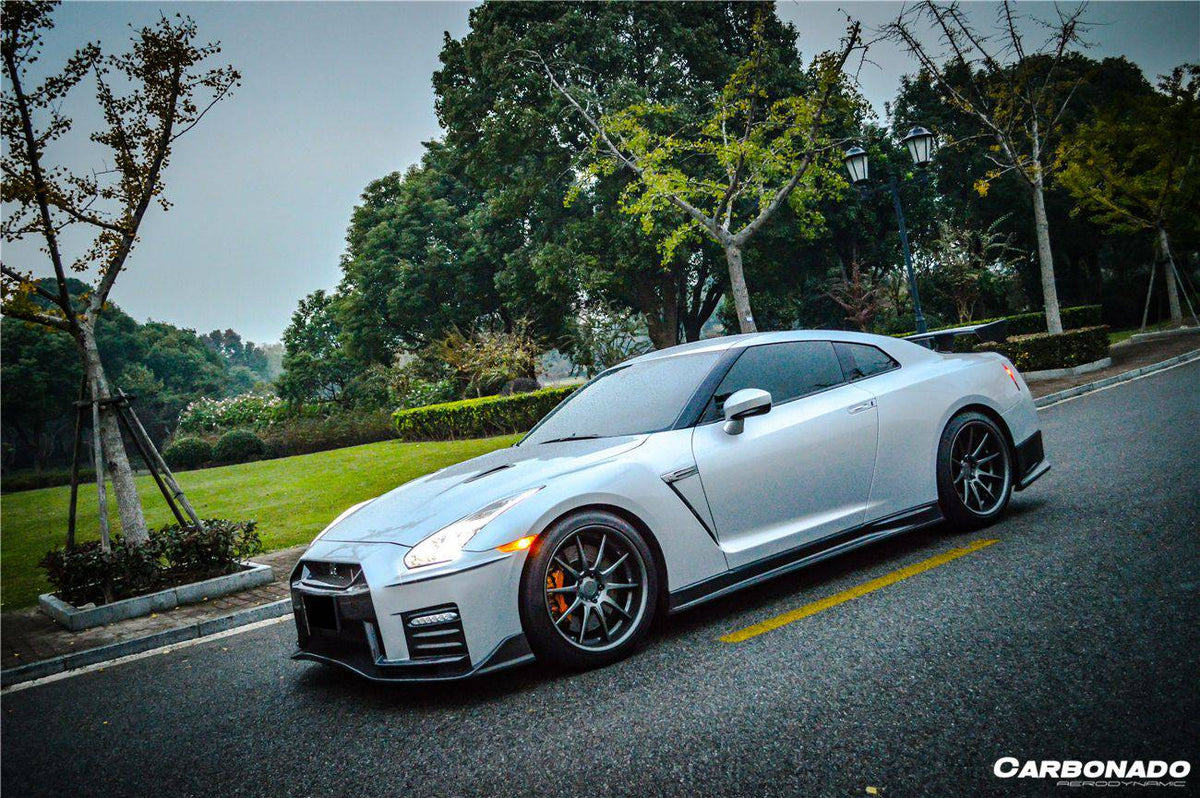 2008-2016 Nissan GTR R35 CBA/DBA NISMO Ver17 Style Front Bumper - Carbonado Aero