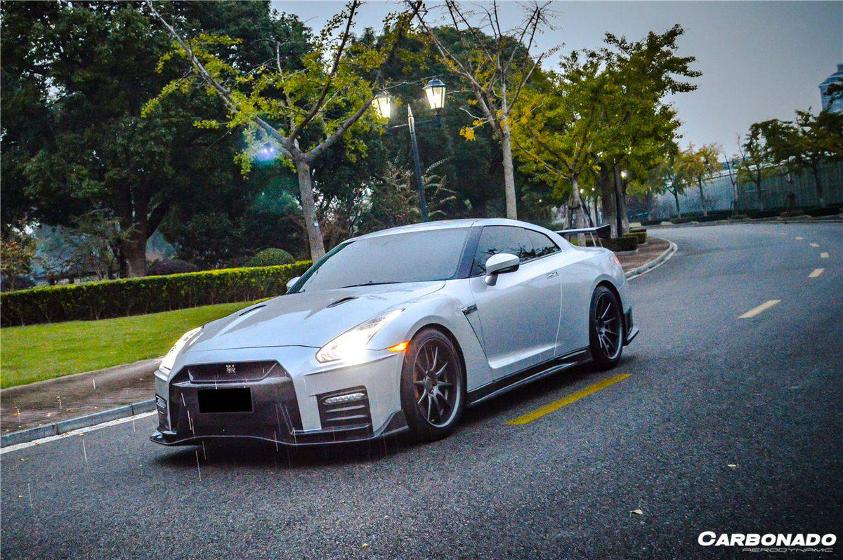 2008-2016 Nissan GTR R35 CBA/DBA NISMO Ver17 Style Front Bumper - Carbonado Aero