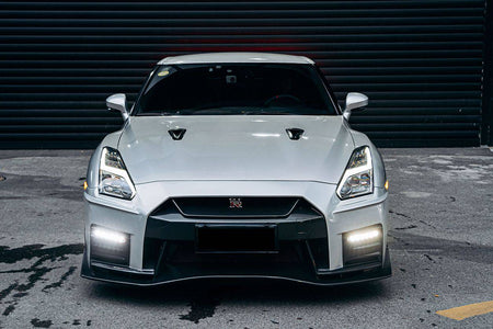 2008-2016 Nissan GTR R35 CBA/DBA NISMO Ver17 Style Front Bumper - Carbonado