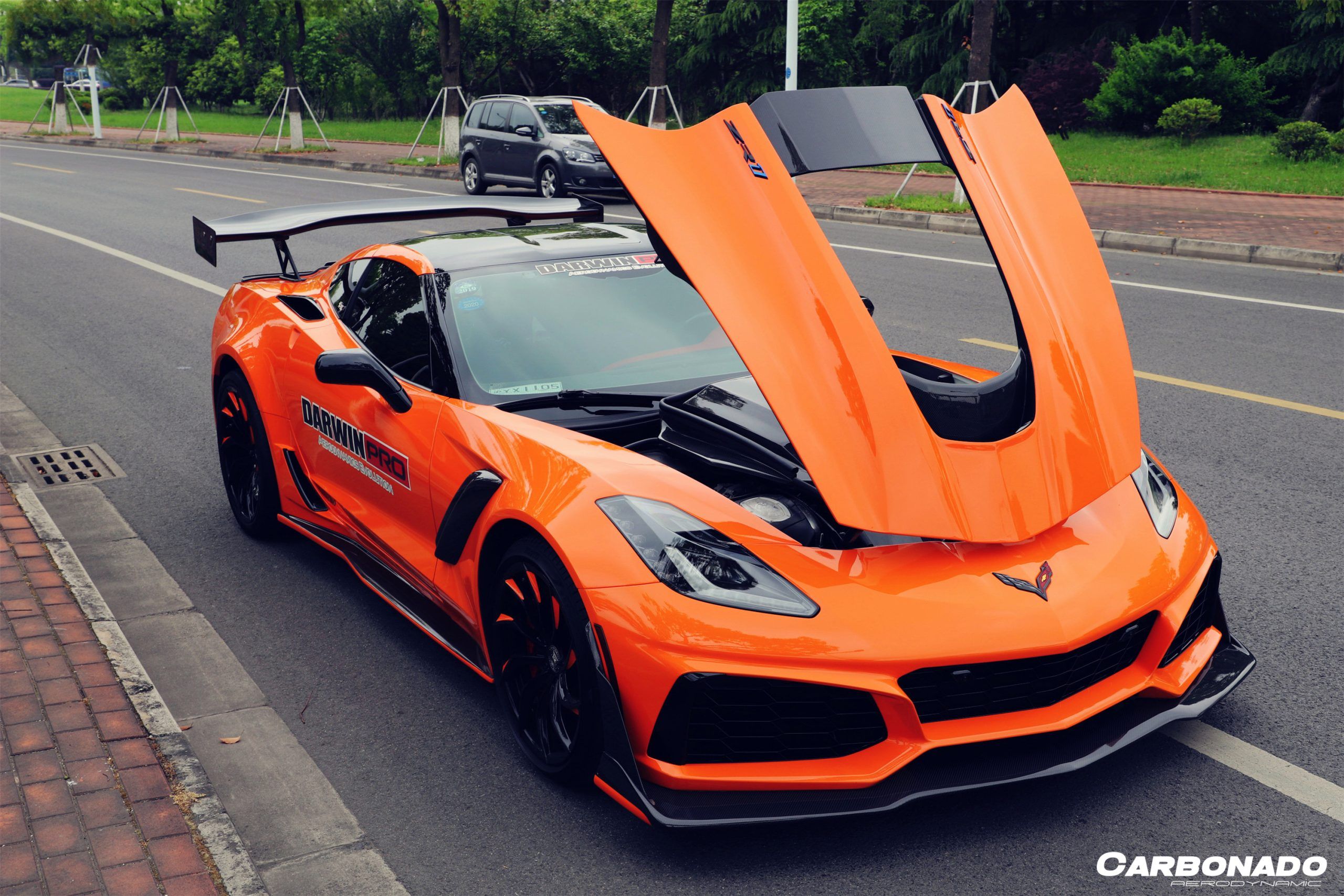 2013-2019 Corvette C7 Z51 ZR1-Style Front full Body Kit - Carbonado Aero